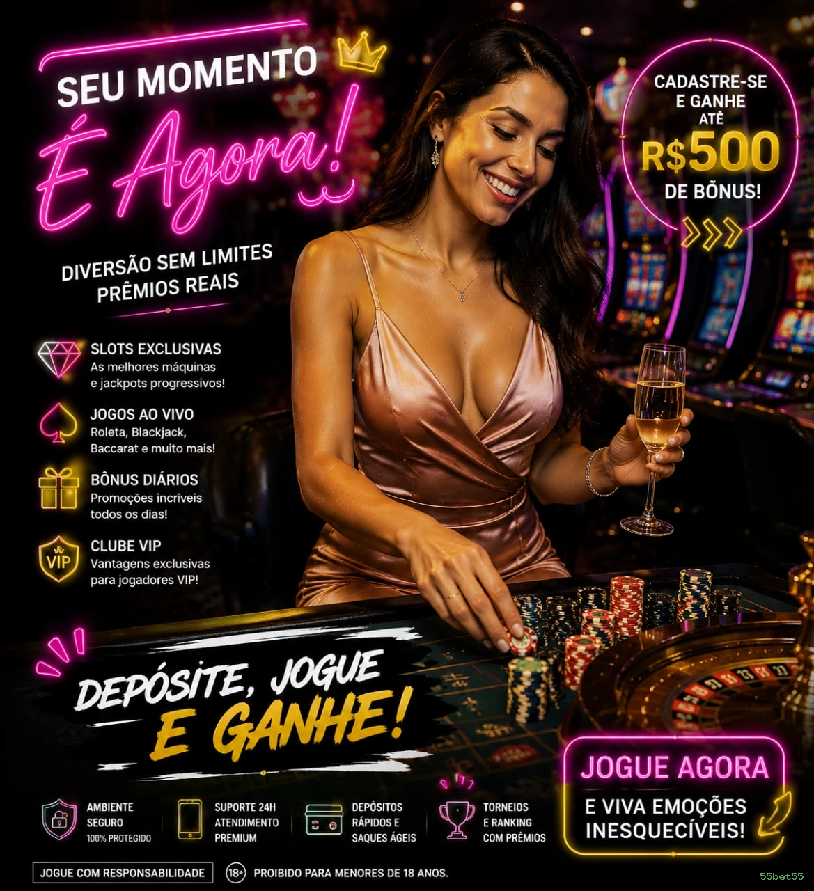 Acessar jogos e bônus no APK